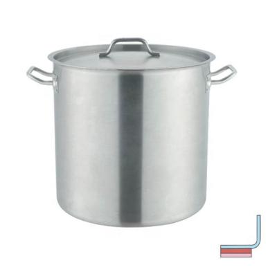 China Sustainable Stainless Steel Soup Pot With Bottom Sandwich Pot Cooking Set for sale