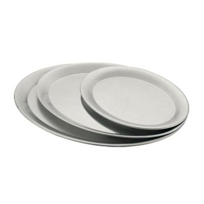 China Sustainable Oval Stainless Steel Food Serving Tray for sale