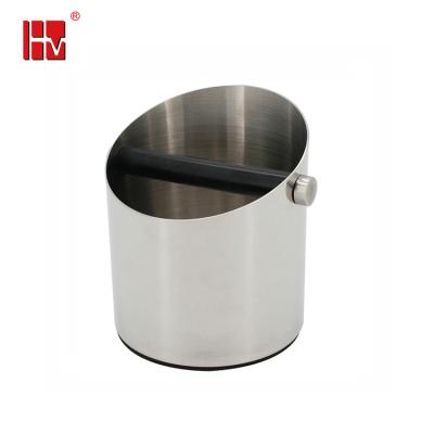 China Sustainable Premium Stainless Steel Coffee Grind Container Espresso Coffee Shot Box for sale