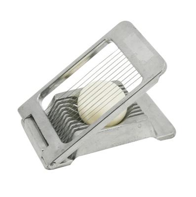 China Kitchen Viable Tools Multifunctional Manual Egg Cutter Slicer Wires Aluminum Egg Slicer for sale