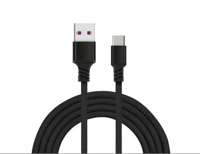 China Etc.electronic Mobile Phone Product 5A High Quality Factory Customized Type C USB Connect Nylon Braided Material Data Transmission Line USB Fast Charging Cable for sale