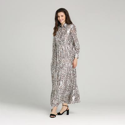 China News Sequin Print Sequin Dress Long Sleeve Oversize Casual Women's Silk Dress Dresses Anti-Static High Quality Sparkle Sequin Dress for sale