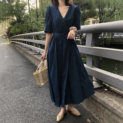 China High Quality Breathable Lady Elegant Long Women's Casual Dresses Women's Summer Casual Clothes for sale