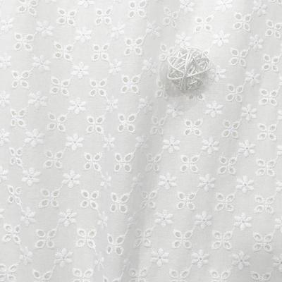 China Viable Factory Directly Supply White 100% Cotton Embroidery Fabric Guipure Cotton Lace Fabric for sale