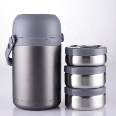 China Keep Warm Leakproof Stackable Stainless Steel Bento Lunch Box, Lunch Box Detachable Thermal Food /cold Container for sale