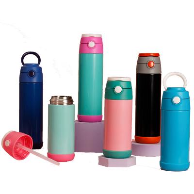 China 2021 New Kids Sustainable Designed Eco Friendly Custom Insulated Water Bottle With Straw for sale