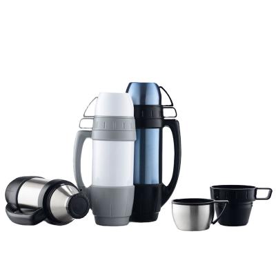 China Sustainable LFGB Approved Wholesale Double Walled 1.0L Vacuum Coffee Thermos Stainless for sale