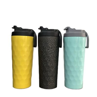 China 600ML Sports BPA Free Double Wall Viable Honeycomb Appearance Leakproof Water Bottle for sale