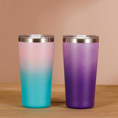 China Sustainable Double Wall Insulated Stainless Steel Thermal Travel Mug Custom Drinking Coffee Mug For Office for sale