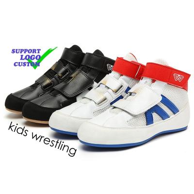 China EVA Logo Custom Professional Kids Breathable Non-slip Men's Boxing Boots Products Shoes Wrestling Shoes for sale