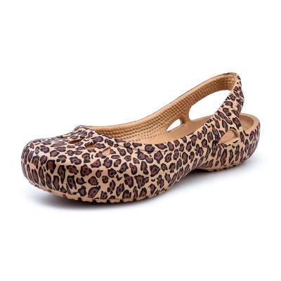 China Wholesale Anti-odor Summer Jelly Shoes Fashion Leopard Women Casual Platform Sandals for sale