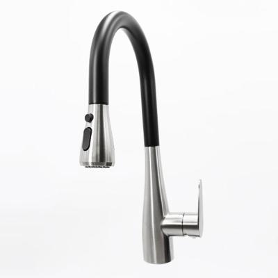 China Modern Hot Cold Kitchen Faucet Mixer Stainless Steel Cartridge Kitchen Sink Faucet Ceramic Faucets for sale