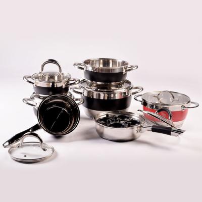 China Sustainable Kitchen Cooking Pots Cookware Set Ukw Stainless Steel Body Metal China Outdoor Stove for sale