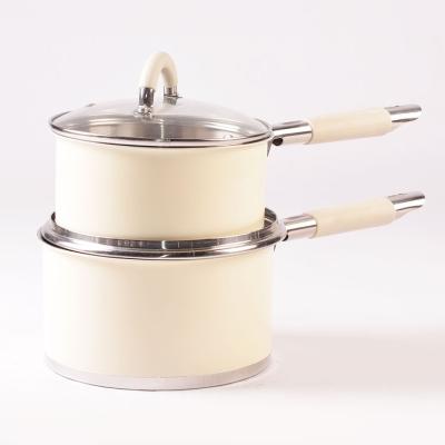 China Round Shape Viable Pot Milk Pot Cookware Set Soy Sauce Boiling Casserole Plant Customized Wholesale for sale