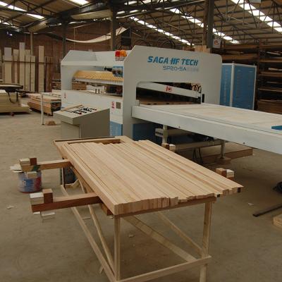 China Board SAGA Solid Wood Panel Fast Glue Clamping Machine HF Edge Press Machine Edge Gluing Joint Press SP30-SA for sale