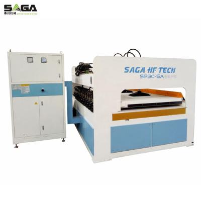 China Solid Wood Board Edge Joining RF Heating Radio Frequency Clamping Machine Wood Edge Gluer for sale