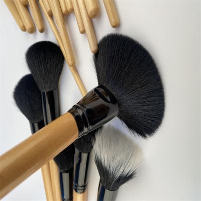 China Angular Blush 2021 New 28 Pieces High Quality Luxury Makeup Set Brush With Wooden Handle For Natural Hair for sale