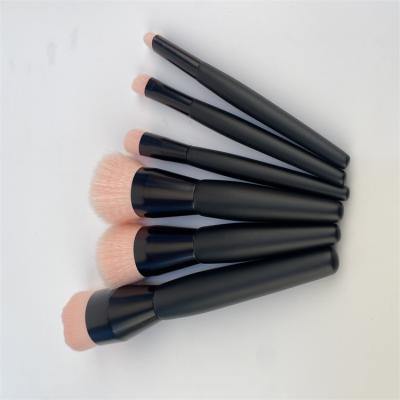 China Angular Blush Makeup Brushes 6pcs Custom Makeup Brush Set High End Black Hot Fashion New Makeup Brush en venta