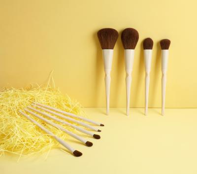 China Smudge Brush With High Quality Clean Logo Labeled Vegan White Marble Professional Makeup Brush Set On Sale for sale