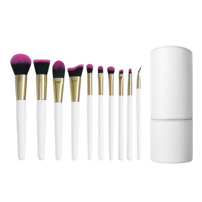 China Angular Blush China Best Seller 8Pcs Portable Makeup Brush Private Label Makeup Brush Set Low Moq for sale