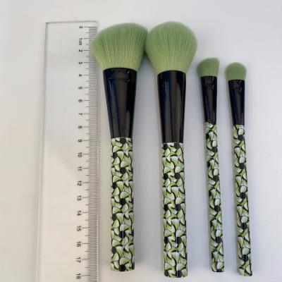 China Angular Blush Professional Women Soft Make Up Brush 4Pcs Foundation Powder Brush Eye Unique Makeup Brush Set for sale