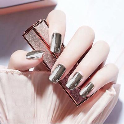 China Whosale Low Price Full Cover Fake Design Long Design Artificial Press On Nails Tips For Girls With Packing Case for sale