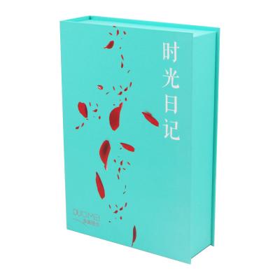 China Lamination Factory Direct Selling Book Shape Cardboard Gift Box Logo Printed For Skin Care Set for sale