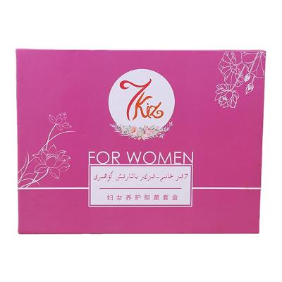 China Recyclable Luxury Custom Cosmetic Pink Paper Box Packaging Boxes For Skin Care Set for sale