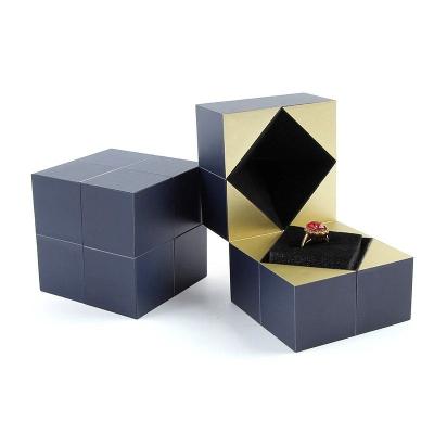 China Elegent New Arrival Collapsible Foldable Paper Boxes Ring Jewelery Cardboard Packaging Boxes Recyclable for sale