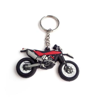 China Custom Key Ring Silicone Car Motor Charms OEM Rubber Manufacturing Keychain for sale