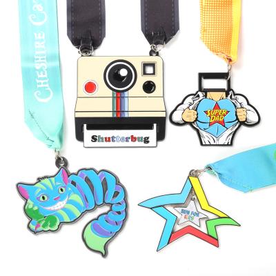 China Europe Custom Design Military Souvenir Alloy Souvenir Award Iron Zinc Metallic Marathon Medal for sale