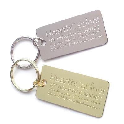 China Promotion Gift Metal Nameplate Key Chain Stainless Steel Personalized Name Key Chain for sale