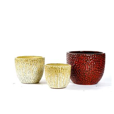 China Custom Hall Flower Pots And Mini Home Garden Decorative Plants Sturdy Pot Indoor / Outdoor Ceramic Planters for sale