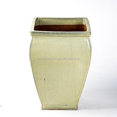 China Garden Deocration Ceramic Square Flower Planter Pot For Outdoor Decoration for sale