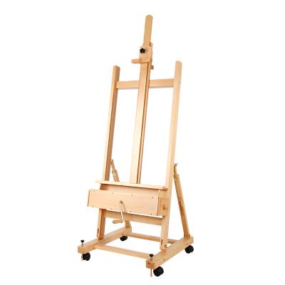 China Easel Angle High Quality Adjustable Different Artist Master Single Level Wooden Painting Easel for sale