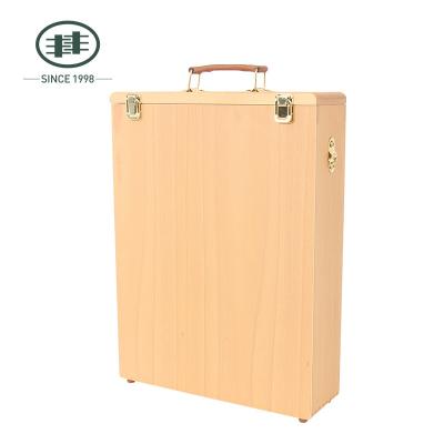 China Painting Easel The Beech Wood Easel With The Easel Box Creative Oil Painting Tool Case for sale