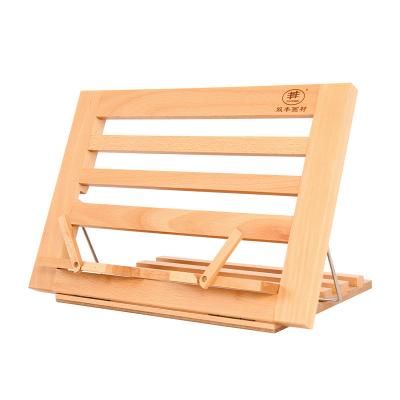 China Wooden Easel Factory Sale Beech Folding Book Bookrack Table Painting Easel for sale