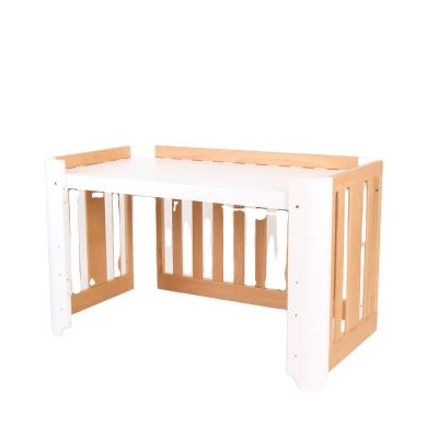 China Eco-friendly Materials Baby Crib Day-Bed Convertible Desk Multifunctional Crib Bed and Full Size Bed for sale