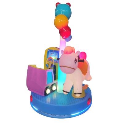 China Fiberglass + Plastic Automatic Children's Mini Carousel Rides Can Be Customized for sale