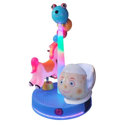 China Fiberglass + Plastic Children's Carousel Horse Carousel With Music For Sale Toys Can Be Customized for sale