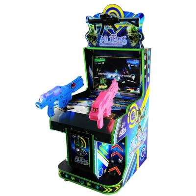 China Newest Wooden Kids Arcade Video Shooting Game Coin Operated Machine Can Be Customized for sale