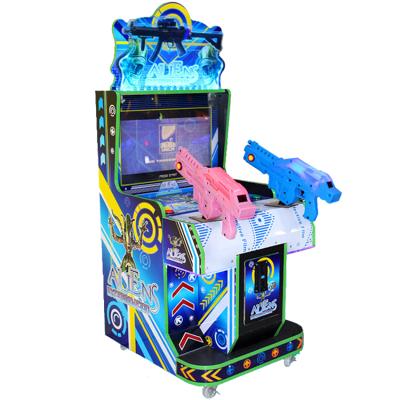 China Wood 2 Players Indoor Shooting Game Simulator Gun Kids Shooting Games Machine for sale