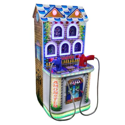 China Coin Operated Wooden Defend Castle Shooting Games Arcade Gun Games Kids Shooting Game Machine for sale