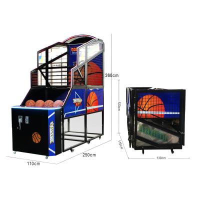 China Model Street Basketball Arcade Shooting Game Hardware Folding Machine for sale