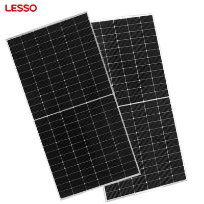 China Solar Power System Factory Price Mini Portable 24V 500W 530W 530W 182 MBB Solar Cell Module Panel Array Europe Solar Panel for sale