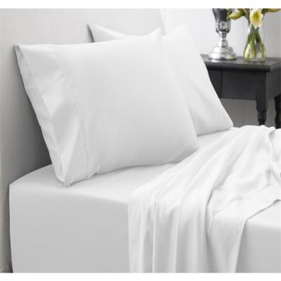 China Disposable White 100% Cotton Hotel Bed Sheet For King, Queen, Double, Single Bed for sale