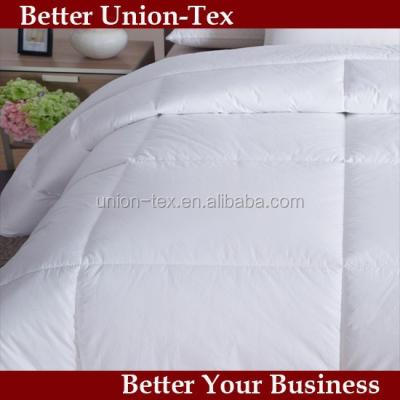 China Anti Static Combed Cotton Down Proof White Hotel Comforter Fabric for sale