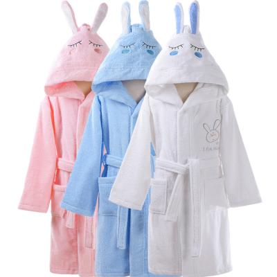 China Fashion Breathable Cute Cozy Cloth Cartoon Baby Towel Baby Towel Animal Hood Bathrobe for sale