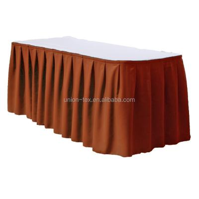 China Disposable Box Ply Polyester Table Skirting for sale