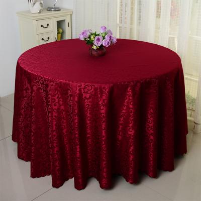 China Hot Selling Jacquard Custom Luxury Wedding Tablecloth Washable for sale